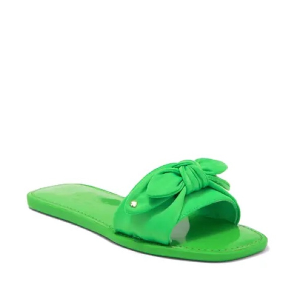 Kate Spade Green Slide Sandals EUC